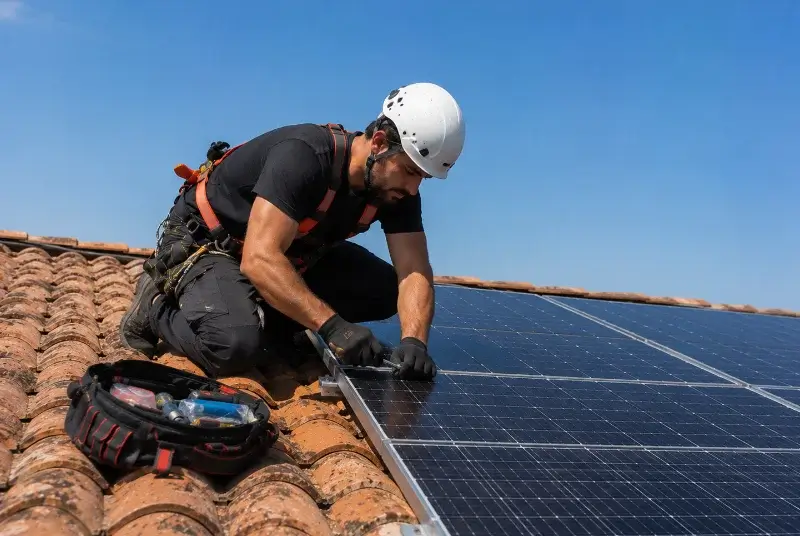 Maintenance et monitoring de panneaux solaires à Navès