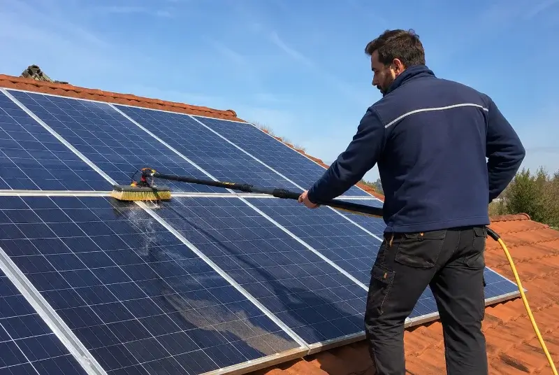 Nettoyage et entretien de panneaux solaires à Navès